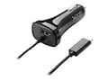 4Xem USB Type C Car Charger with USB A Female Port, Black, 4XUSBCCARCHARGEB, 37138759, Automobile/Airline Power Adapters