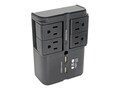 Tripp Lite Protect It! Surge Suppressor Direct Plug-In, 1080 Joules, (4) Rotatable Outlets, 3.4A USB Charger, SK40RUSBB, 17846088, Surge Suppressors