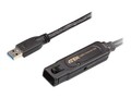 Aten USB 3.1 Gen1 USB Type A M F Cable, Black, 10m, UE3310, 34722360, Cables