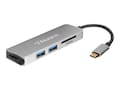 Aluratek USB Type-C Multimedia Hub and Card Reader with HDMI, AUMC0302F, 35528569, Adapters & Port Converters