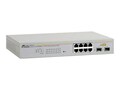 Allied Telesis GS950 8 8-Port GbE WebSmart Mngd Desktop Switch w 2xSFP, AT-GS950/8-10, 6889613, Network Switches