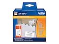 Brother 4.07 x 6.4 Large Shipping White Paper Label Roll (180 Labels), DK-1247, 35083205, Paper, Labels & Other Print Media