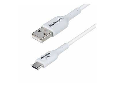 StarTech.com 3A USB-A to USB-C Charge & Sync Cable, White, 3ft, USB2AC3FWHE                   , 41877330, Cables