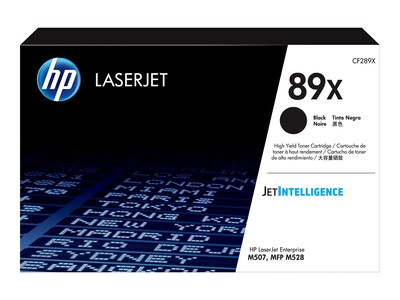 HP 89X (CF289X) Black High Yield Original LaserJet Toner Cartridge, CF289X, 36982771, Toner and Imaging Components - OEM