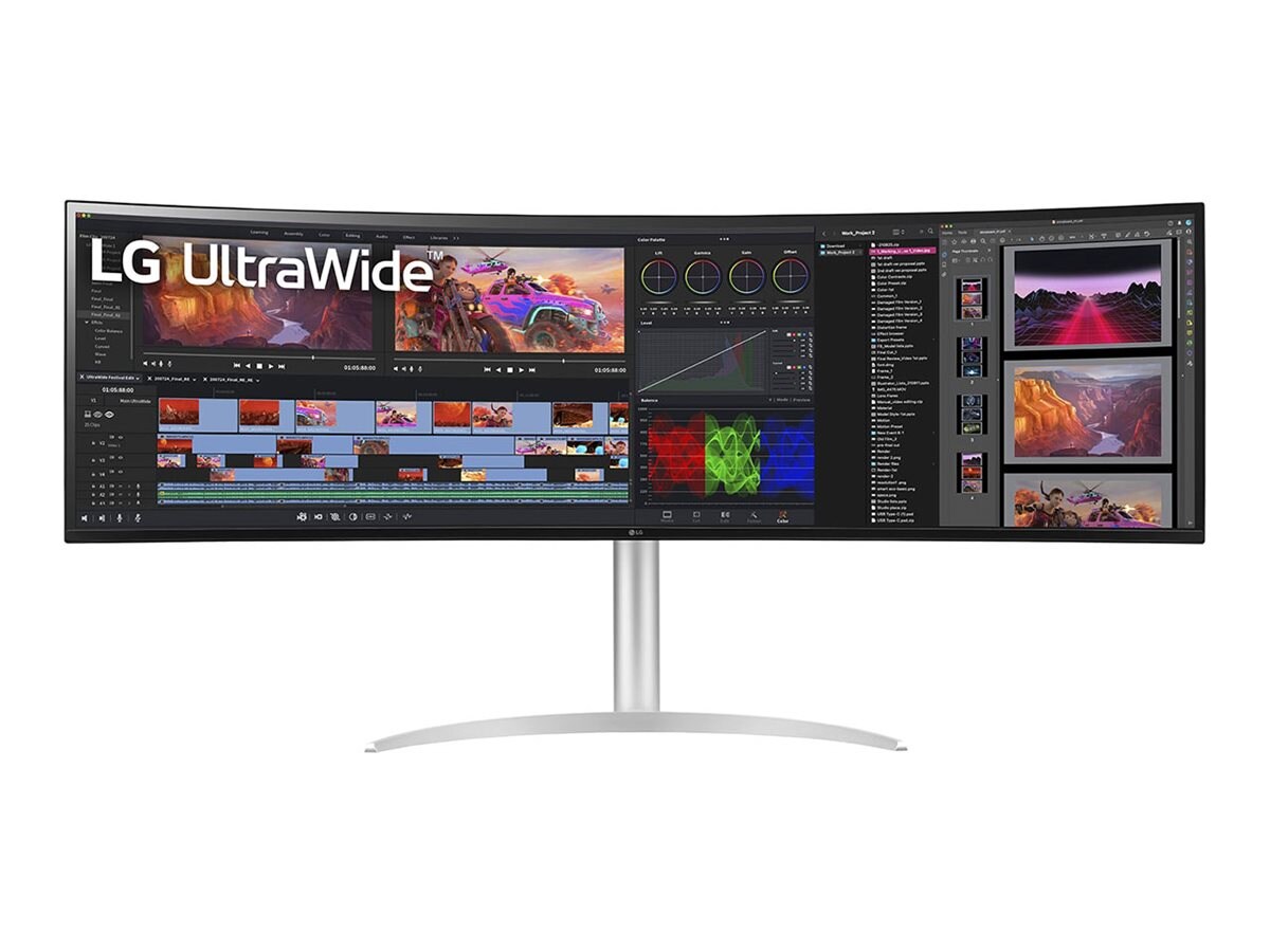 LG 49" WQ95C-W Dual QHD Ultrawide Curved Monitor