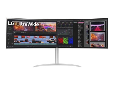 LG 49'' WQ95C-W Dual QHD Nano IPS Ultrawide Curved Monitor, 49BQ95C-W, 41559799, Monitors - Large Format