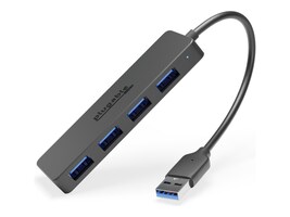 Plugable Technologies USB3-HUB4A Main Image from Left-angle