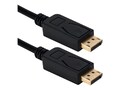 QVS DisplayPort 1.4 UltraHD 8K Cable with Latches, Black, 6ft, DP8-06, 37664214, Cables