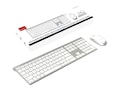 Macally BLUETOOTH KEYBOARD AND MOUSE COMBO RECHARGEABLE ALUMINUM SILVER, ACEBTKEYACB, 41633041, Keyboard/Mouse Combinations