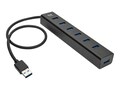 Tripp Lite SuperSpeed USB 3.0 7-Port Hub w  USB Charging, U360-007-AL, 33800611, USB & Firewire Hubs