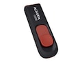 A-Data 16GB C008 USB 2.0 Retractable Capless Flash Drive, Black Red, AC008-16GB-RKD, 41137951, Flash Drives