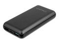 Aluratek Portable Battery Charger with Qualcomm Quick Charge 3.0, 20000mAh, ASPB20KF, 36737696, Battery Chargers