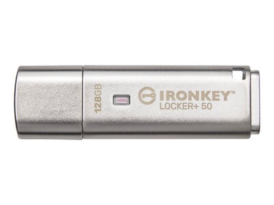 Kingston 128GB IronKey Locker+ 50 USB Type-A Flash Drive , IKLP50/128GB, 41498676, Flash Drives Kingston 128GB IronKey Locker+ 50 USB Type-A Flash Drive , IKLP50/128GB, 41498676, Flash Drives
