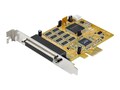 StarTech.com 8-Port PCI Express DB9 RS232 Serial Adapter Controller Card - 15kV ESD, PEX8S1050, 41162038, Controller Cards & I/O Boards