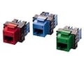 Hubbell 1-Port Mod Jack 110 8W8P UTP T568A B CAT6 HXJ Series Blue, HXJ6B, 42218659, Premise Wiring Equipment Hubbell 1-Port Mod Jack 110 8W8P UTP T568A B CAT6 HXJ Series Blue, HXJ6B, 42218659, Premise Wiring Equipment
