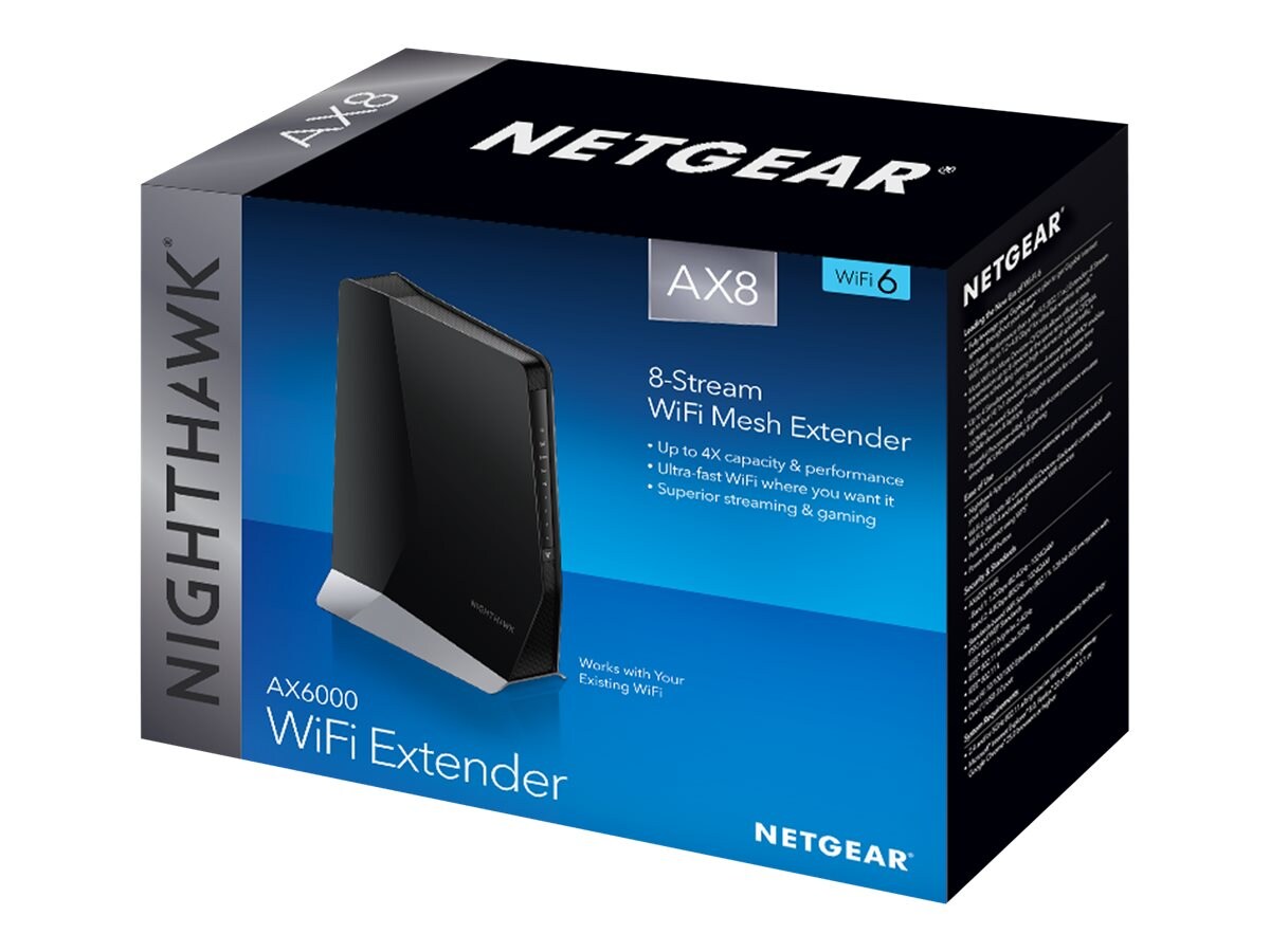 Netgear Nighthawk AX8 8-Stream Wifi 6 Mesh Extender (EAX80-100NAS)