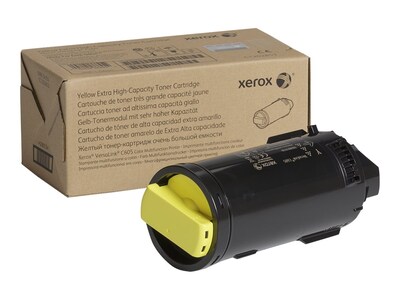 Xerox Yellow Extra High Capacity Toner Cartridge for VersaLink C605 Series (TAA Compliant), 106R04012, 35018833, Toner and Imaging Components - OEM