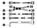 IBM ThinkSystem SR650 V3 2.5 Chassis Front I O BP2 NVMe Cable Kit, 4X97A90342, 41745899, Cables