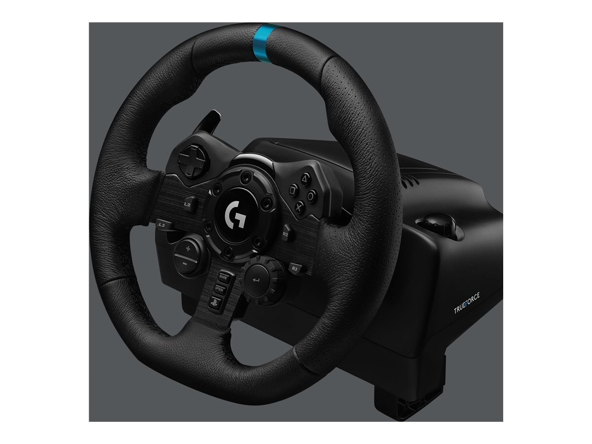 Logitech - G923 Racing Wheel and Pedals for PS5, PS4 and PC - Black - 4 Crew