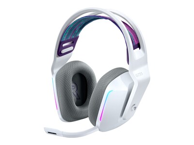 Logitech G733 LIGHTSPEED Wireless RGB Gaming Headset - White, 981-000882, 41161827, Headsets (w/ microphone)