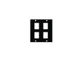 L-Com Keystone (4) Port UCP PNL, KEY-4, 37017359, Rack Mount Accessories L-Com Keystone (4) Port UCP PNL, KEY-4, 37017359, Rack Mount Accessories