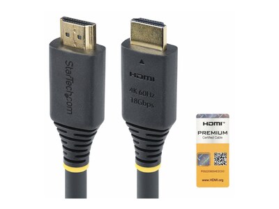 StarTech.com 4K 60Hz 18Gbps High Speed HDMI 2.0 HDR10 HDCP 2.2 ARC Cable, 25ft, HDMI2-CABLE-4K60-25F          , 41867720, Cables