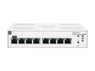 HPE Networking Instant On 1830 8-port Gigabit Switch, JL810A#ABA, 41372110, Network Switches