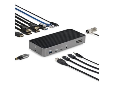 StarTech.com 100W USB-C Triple Monitor Docking Station for Windows, MacOS, ChromeOS and Ubuntu Devices, 116N-USBC-DOCK, 41592013, Docking Stations & Port Replicators StarTech.com 100W USB-C Triple Monitor Docking Station for Windows, MacOS, ChromeOS and Ubuntu Devices, 116N-USBC-DOCK, 41592013, Docking Stations & Port Replicators