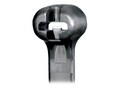 Corning 4 18lb UV Weather Resistant Dome-Top Barb Ty Cable Tie, Black, 100-Pack, BT1M-C0, 41114710, Cable Accessories