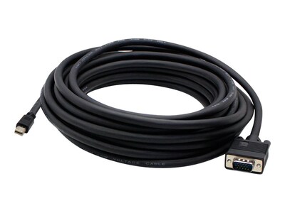 AddOn WUXGA Mini DisplayPort to VGA M M Cable, Black, 6ft, MDISPORT2VGAMM6B, 32037975, Cables