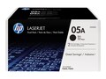 HP 05A (CE505D) Black Original LaserJet Toner Cartridges (2-pack), CE505D, 12829705, Toner and Imaging Components - OEM