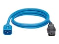 Panduit 10PK 6ft Blu Locking PWR Cord , LPCA08-X, 41285661, Power Cords