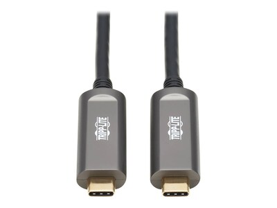 Tripp Lite USB 3.2 Gen 2 (10Gbps) USB-C Plenum-Rated Fiber Active Optical Cable, Black, 10m , U420F-10M-D3, 41595204, Cables Tripp Lite USB 3.2 Gen 2 (10Gbps) USB-C Plenum-Rated Fiber Active Optical Cable, Black, 10m , U420F-10M-D3, 41595204, Cables