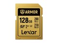 Lexar  128GB Armor Gold UHS-II U3 SDXC Memory Card, Class 10, LSDAMGL128G-RNNNG             , 41937779, Memory - Flash