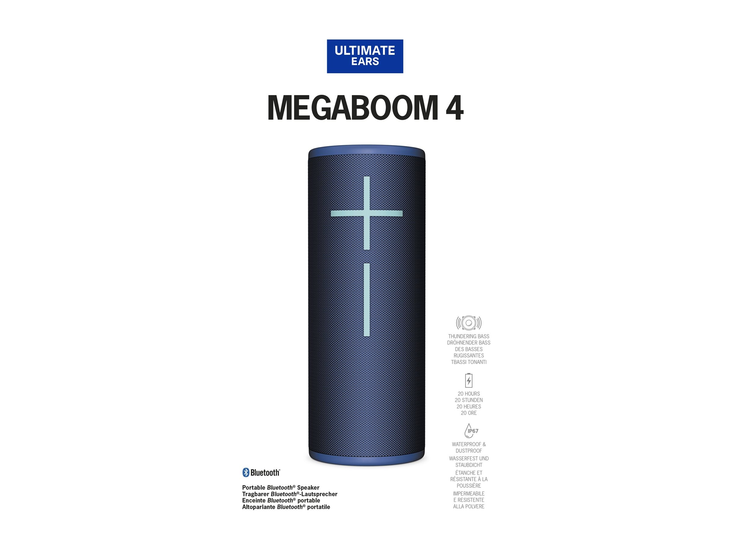 Ultimate Ears UE MEGABOOM 4 Speaker - Blue (984-001989 )