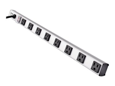 Tripp Lite Vertical Power Strip, 120V 15A, 5-15P 15ft Cord, (8) Right-Angle Outlets, 24, PS2408RA, 21982111, Power Strips