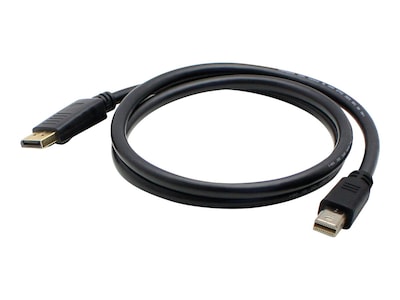 AddOn Mini DisplayPort to DisplayPort M M Cable, Black, 6ft, MINIDP2DPMM6, 32037983, Cables AddOn Mini DisplayPort to DisplayPort M M Cable, Black, 6ft, MINIDP2DPMM6, 32037983, Cables