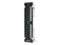 Intellinet 12-Port Cat6 Wall-mount Patch Panel Black, 560269, 16196132, Patch Panels