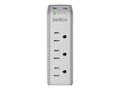 Belkin 3-Outlet 918J Rotating Plug 2xUSB-A Mini Surge Protector w Wall Mount - White , BST300, 34494070, Surge Suppressors Belkin 3-Outlet 918J Rotating Plug 2xUSB-A Mini Surge Protector w Wall Mount - White , BST300, 34494070, Surge Suppressors