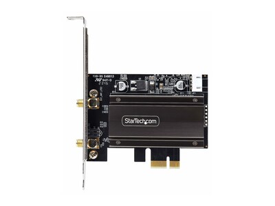 StarTech.com Wi-Fi 6E Tri-Band 802.11ax AX5400 BT 5.3 PCIe Network Card w  Magnetic Antenna Base w  3.6ft Cables , PAX2235-WIFI-6E-CARD, 41766967, Wireless Adapters & NICs