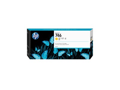 HP 746 (P2V79A) 300ml Yellow DesignJet Ink Cartridge, P2V79A, 35704032, Ink Cartridges & Ink Refill Kits - OEM