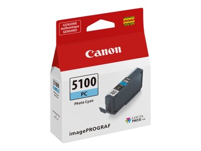 Canon PFI-5100 PC, PHOTO CYAN INK TA, 6956C002                      , 41916170, Ink Cartridges & Ink Refill Kits - OEM