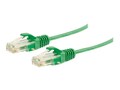 C2G CAT6 UTP Snagless Slim Patch Cable, Green, 10ft, 01164, 34348072, Cables