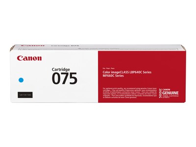 Canon Cyan 075 Toner Cartridge, 6364C001 , 42037352, Toner and Imaging Components - OEM Canon Cyan 075 Toner Cartridge, 6364C001 , 42037352, Toner and Imaging Components - OEM