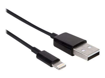 Axiom LGHT to USB A M M Adapter Cable, 6ft., Black, LGMUSBAMK06-AX, 34924084, Cables Axiom LGHT to USB A M M Adapter Cable, 6ft., Black, LGMUSBAMK06-AX, 34924084, Cables