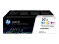 HP 201X (CF253XM) High Yield Cyan Magenta Yellow Original LaserJet Toner Cartridges (3-pack), CF253XM, 33683611, Toner and Imaging Components - OEM