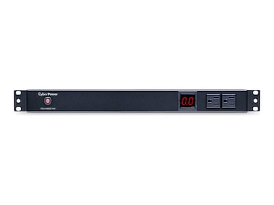 CyberPower Metered PDU 120V 15A 1U RM 5-15P Input 15ft Cord (12) 5-15R Outlets, RoHS, PDU15M2F10R, 11263869, Power Distribution Units CyberPower Metered PDU 120V 15A 1U RM 5-15P Input 15ft Cord (12) 5-15R Outlets, RoHS, PDU15M2F10R, 11263869, Power Distribution Units