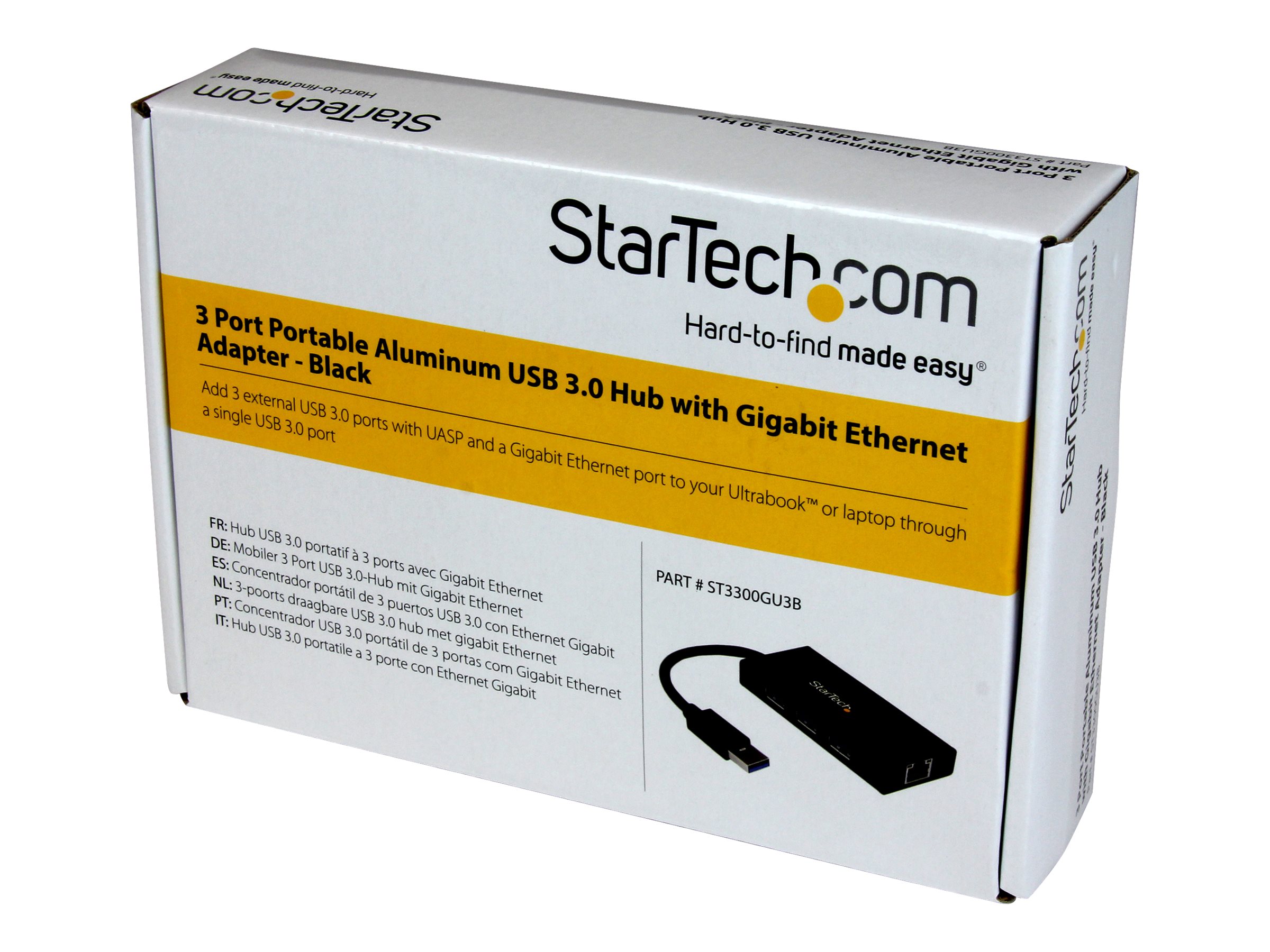 StarTech.com 5G3AGBB-USB-A-HUB  StarTech.com Hub USB de 3 Puertos