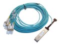 F5 40GbE QSFP+ to 4x LC Duplex Active Optical Cable, 10m, F5-UPG-QSFP+AOC10M, 35103190, Cables