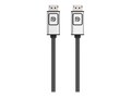 Belkin 4K at 60Hz DisplayPort (M) to DisplayPort (M) Display Cable with Latches, Black Silver, 6ft, F2CD000B06-E, 8548409, Cables